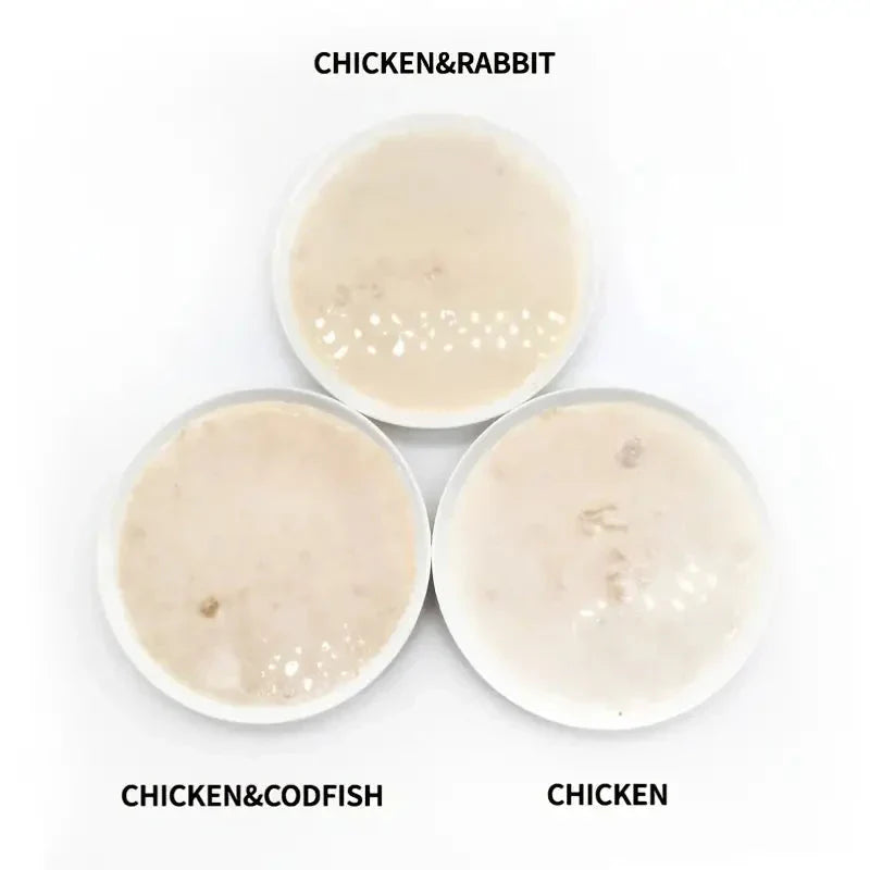 3.0oz*12pcs Pet Snacks Goat Milk Package Cat Snack Wet Cat Food Petzymart