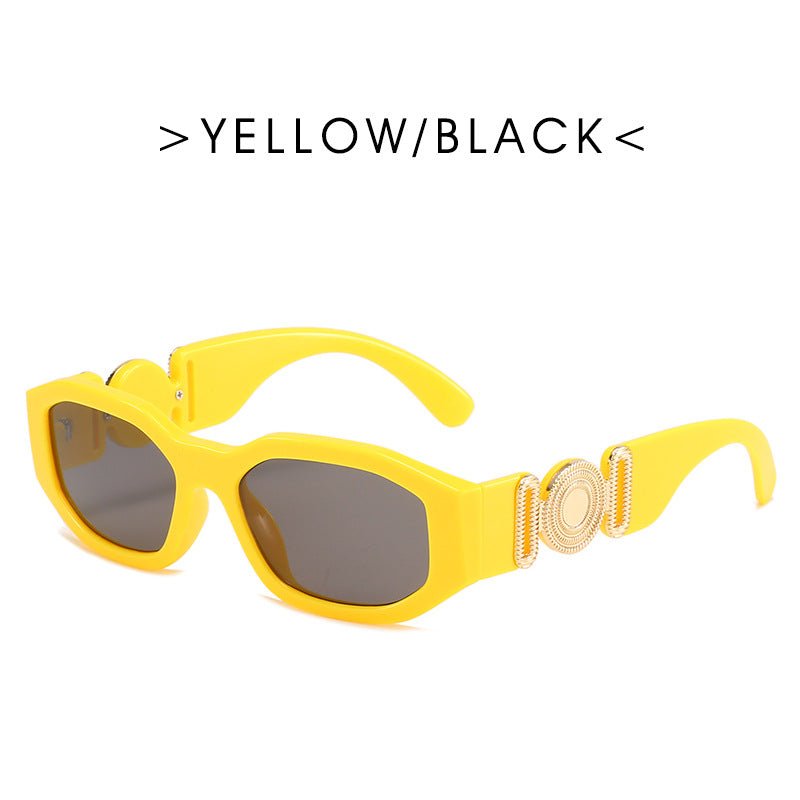 Metal Hinged Small Frame Sunglasses