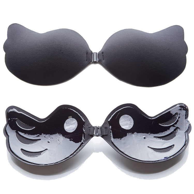 Strapless Black Breast Pad Push Up Bra
