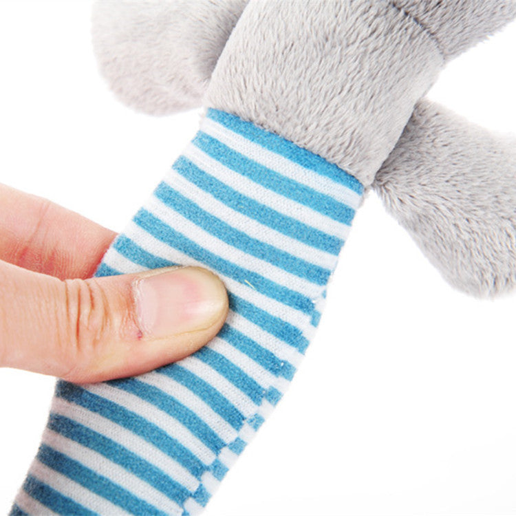 Striped Pink Duck Vocal Dog Toy