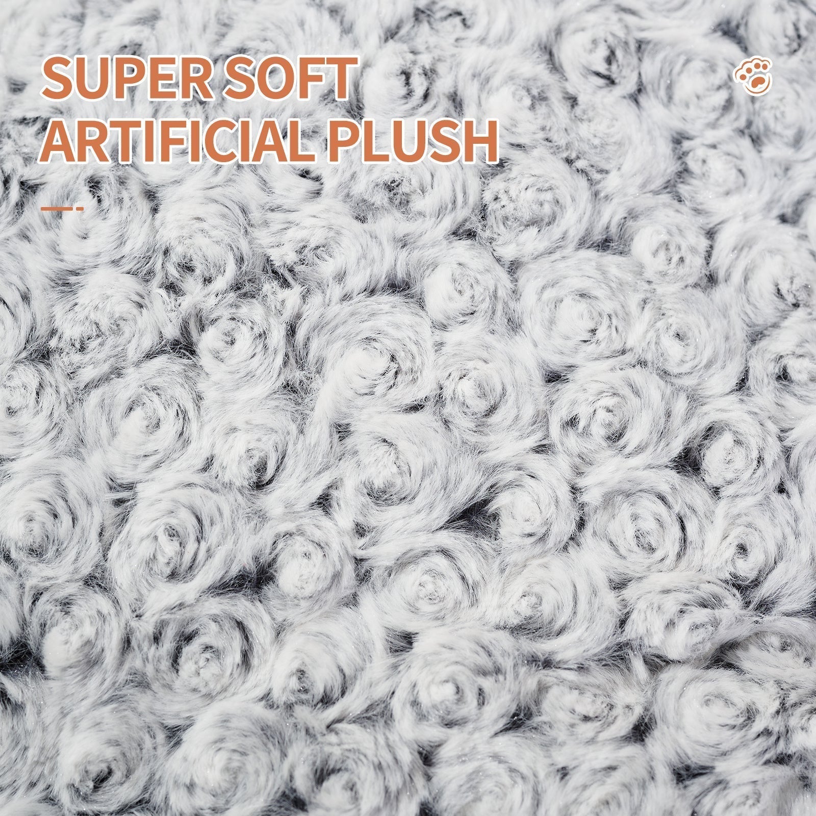 Swirl Rose Velvet Pet Beds  Washable