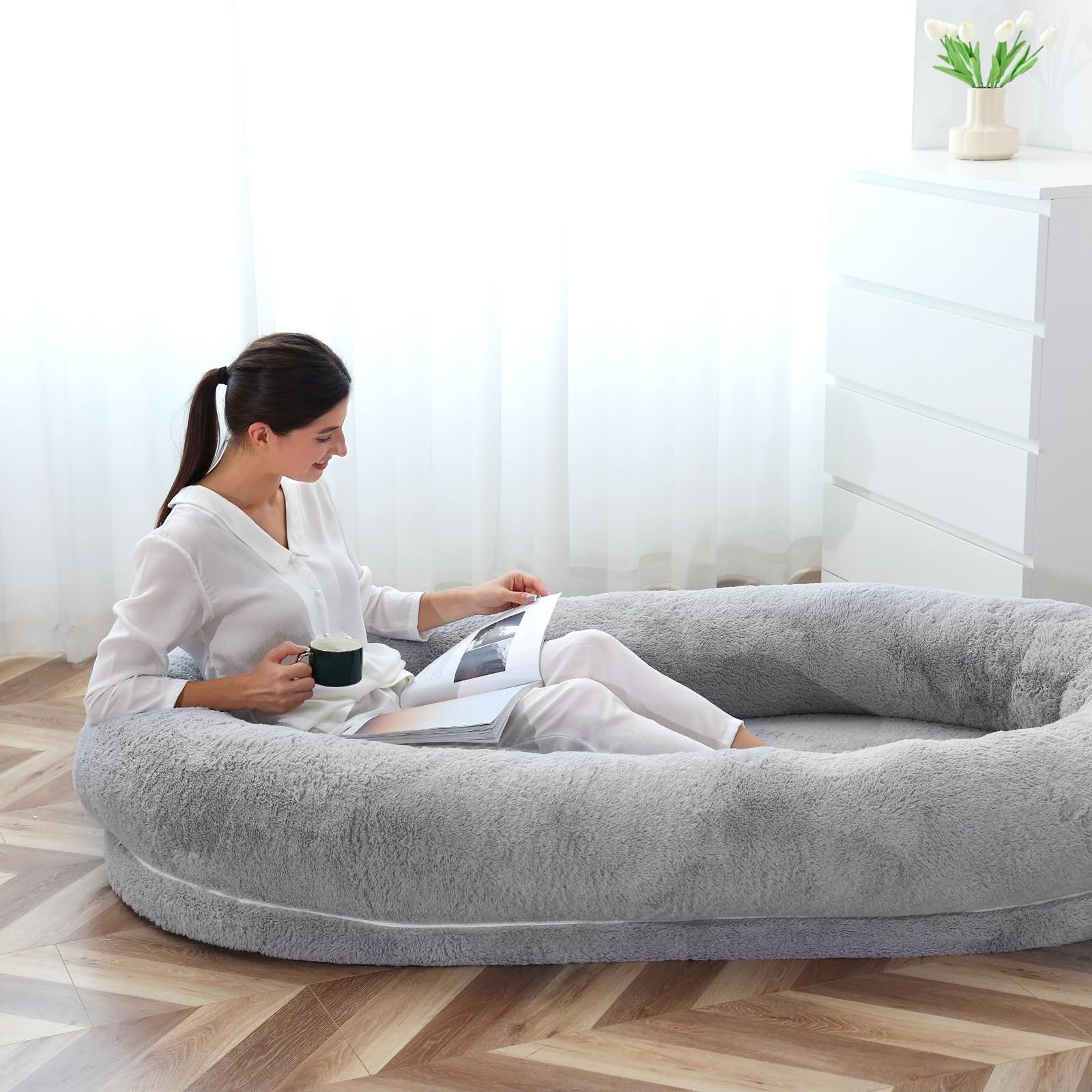 Pets Washable Faux Fur Bed