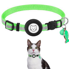 Apple Airtag Tracker Protective Cover Anti-missing Pet Positioning Collar Cat Reflective Bell Collar Petzymart
