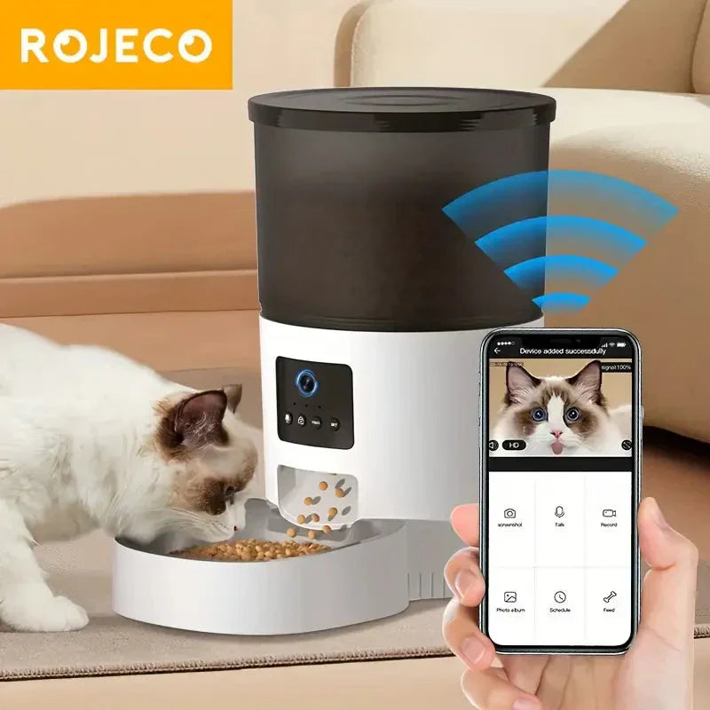Automatic Pet Feeder With Camera Dog Food Dispenser Smart WiFi Remote Control Petzymart
