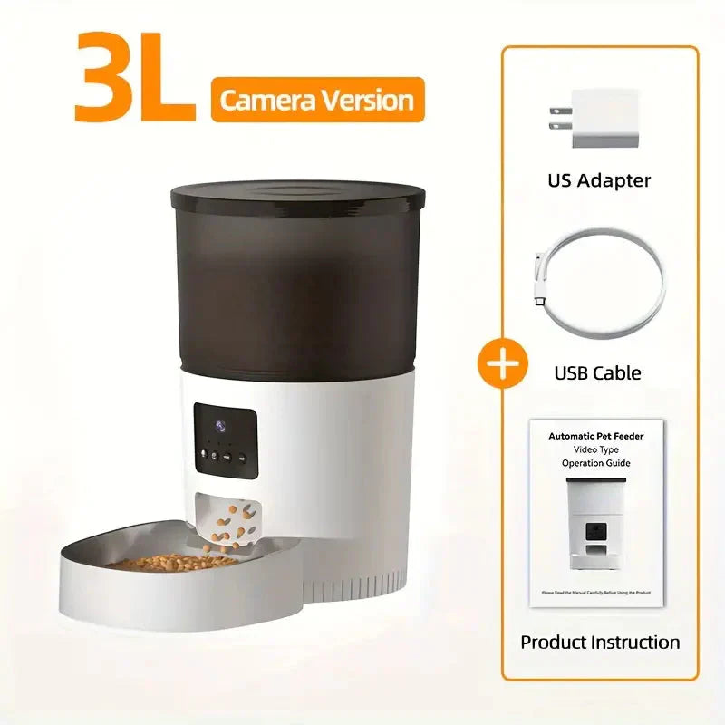 Automatic Pet Feeder With Camera Dog Food Dispenser Smart WiFi Remote Control Petzymart