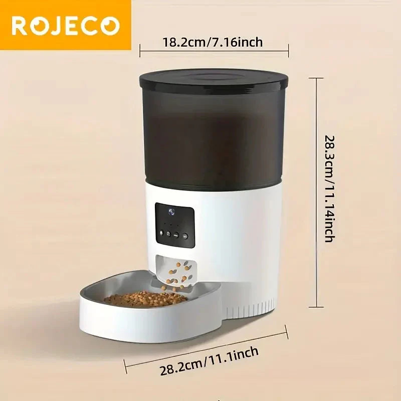 Automatic Pet Feeder With Camera Dog Food Dispenser Smart WiFi Remote Control Petzymart