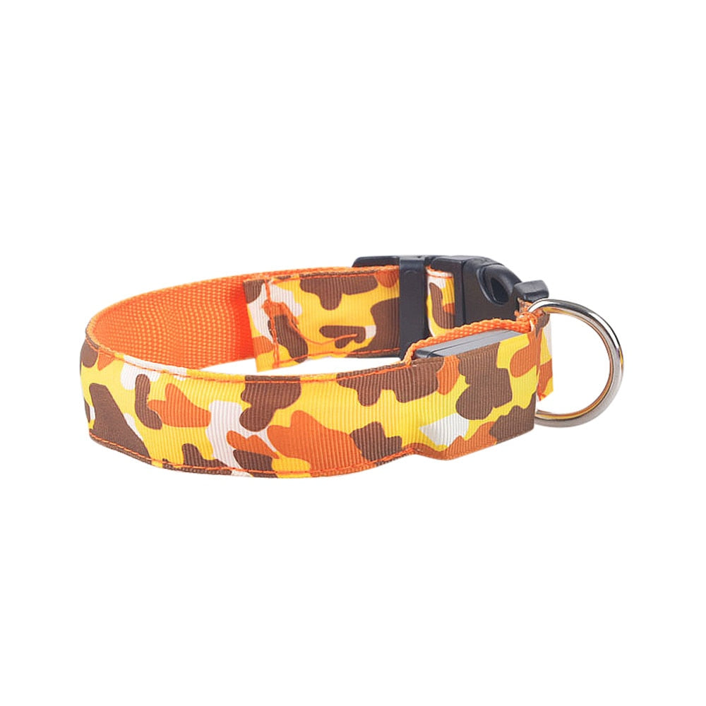Camouflage pet supplies luminous dog collar Petzymart