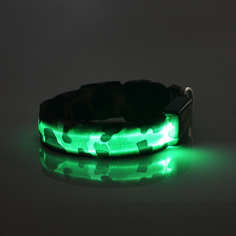 Camouflage pet supplies luminous dog collar Petzymart