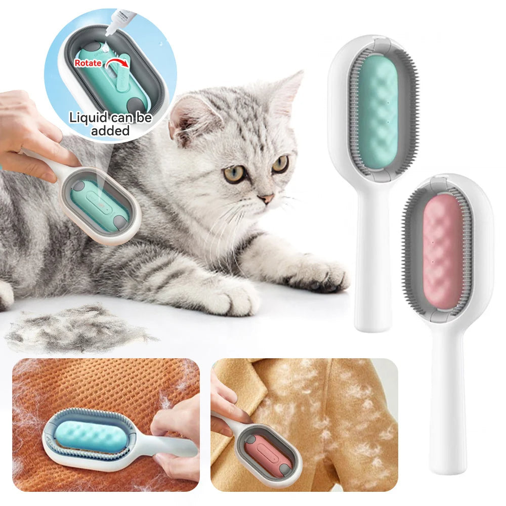 Cat Cleaning Floating Hair Removal Comb with Disposable Wipes Petzymart