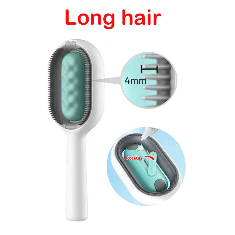 Cat Cleaning Floating Hair Removal Comb with Disposable Wipes Petzymart