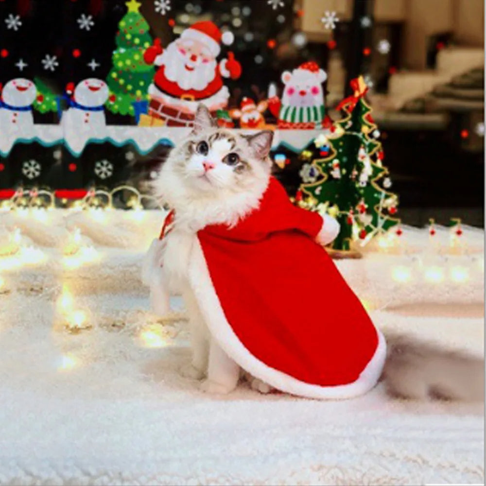 Cat Costume Santa Cosplay Funny Transformed Petzymart