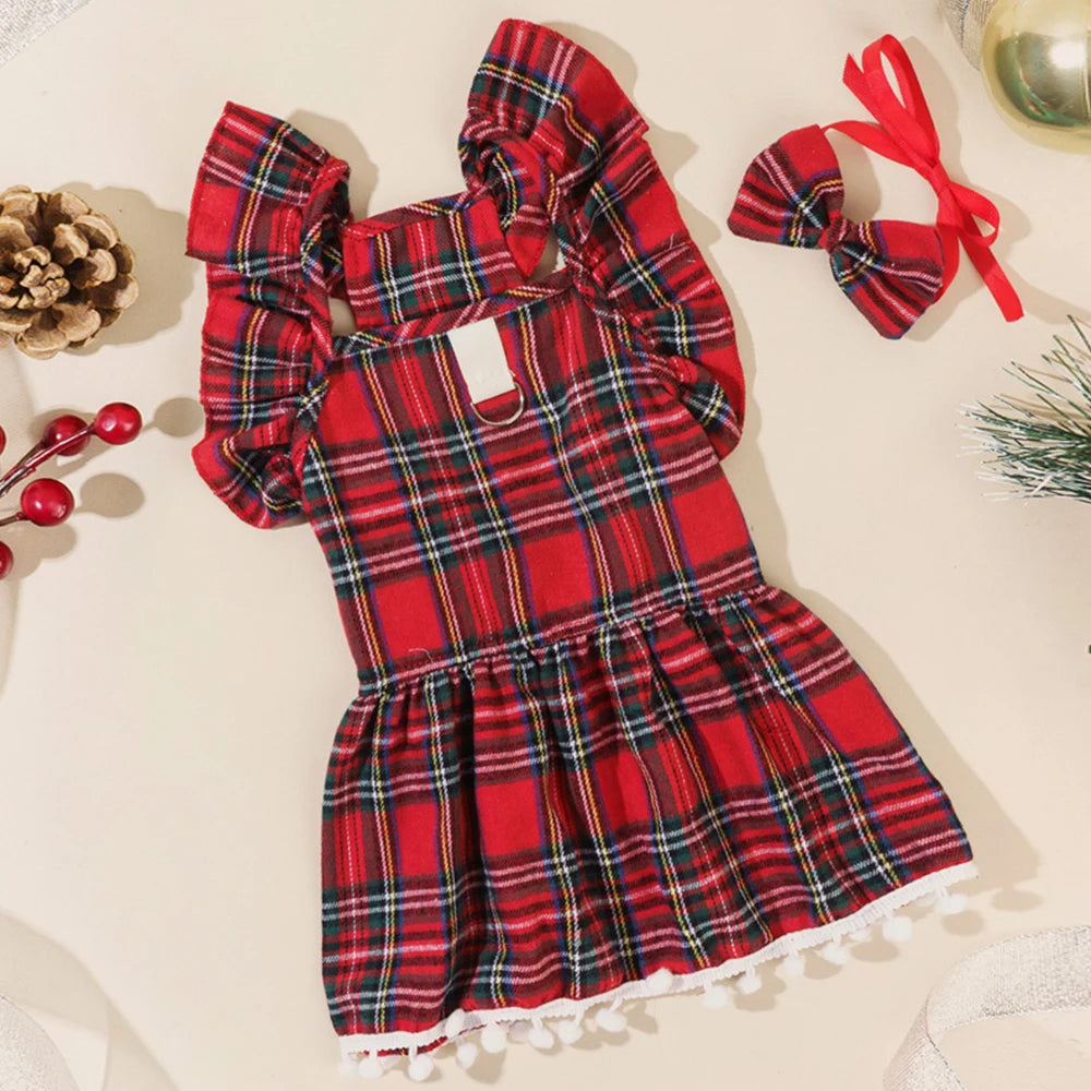 Cat Skirt Pet Christmas Clothes Silver Fox Petzymart