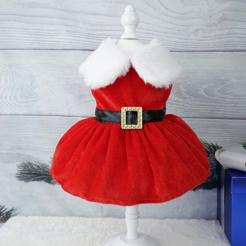 Cat Skirt Pet Christmas Clothes Silver Fox Petzymart