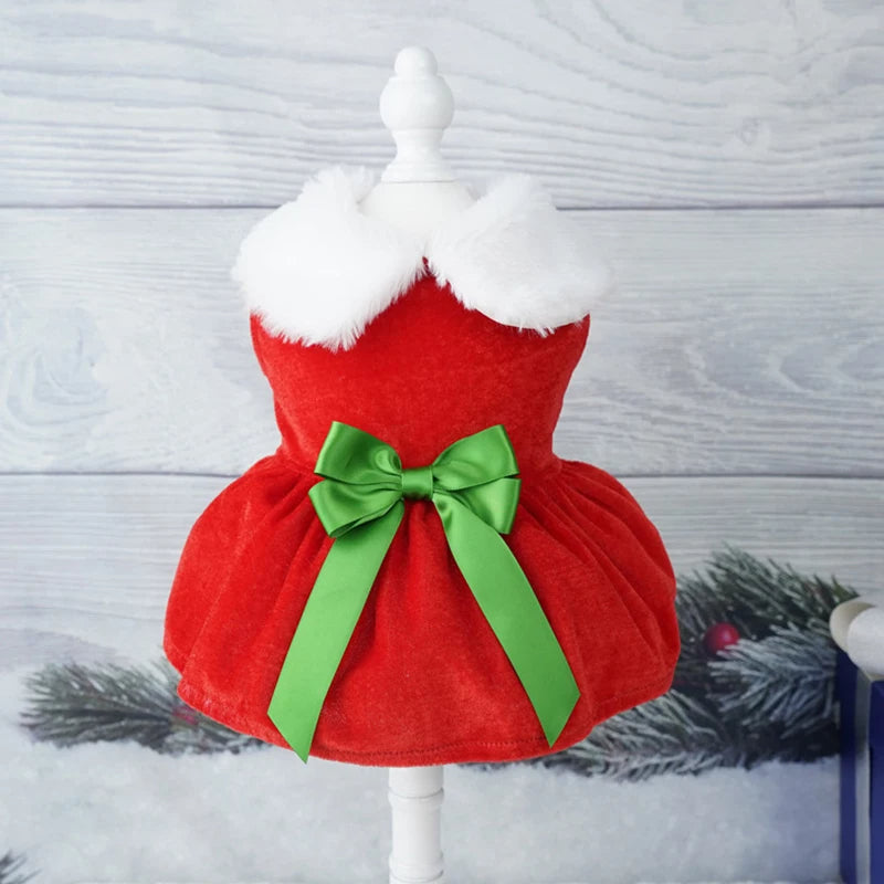 Cat Skirt Pet Christmas Clothes Silver Fox Petzymart
