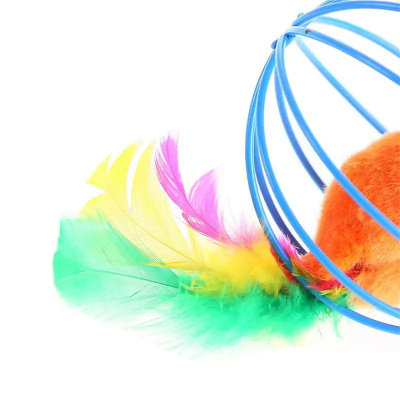 Cat Toy Stick Feather Wand With Bell Mouse Cage Petzymart