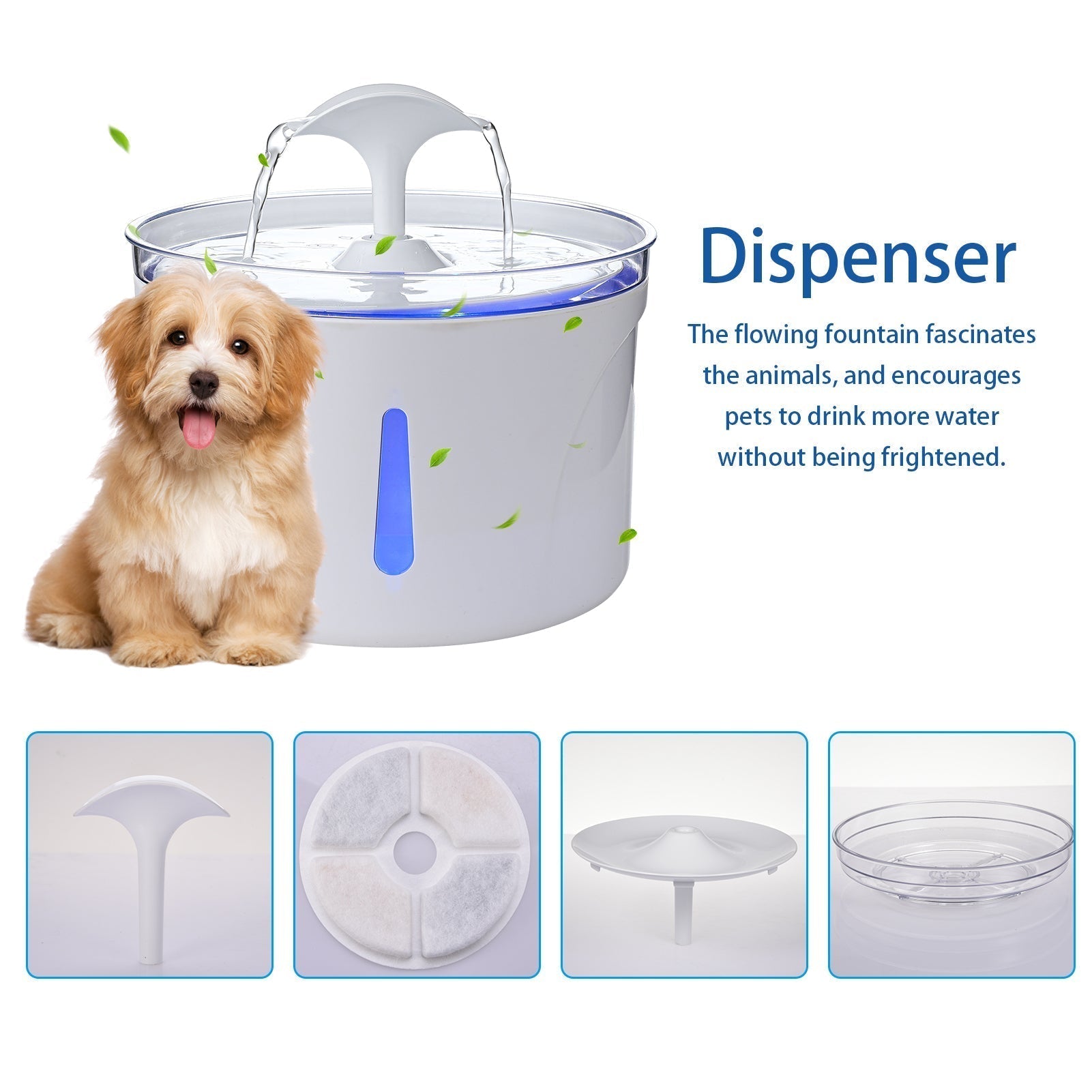 Cats And Dogs Drinking Water Basin Automatic Circulating Water Pet Feeder Petzymart