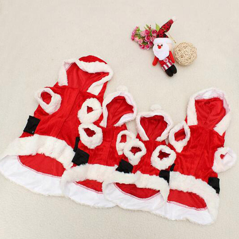 Christmas Dog Clothes Pet Vest Shirt Dog Winter Dress Warm Coat Jacket Clothing For Small Dogs Dress Petzymart