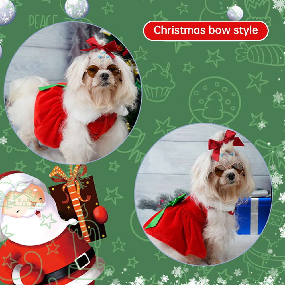 Christmas Dog Fancy Princess Puppy Dress Petzymart