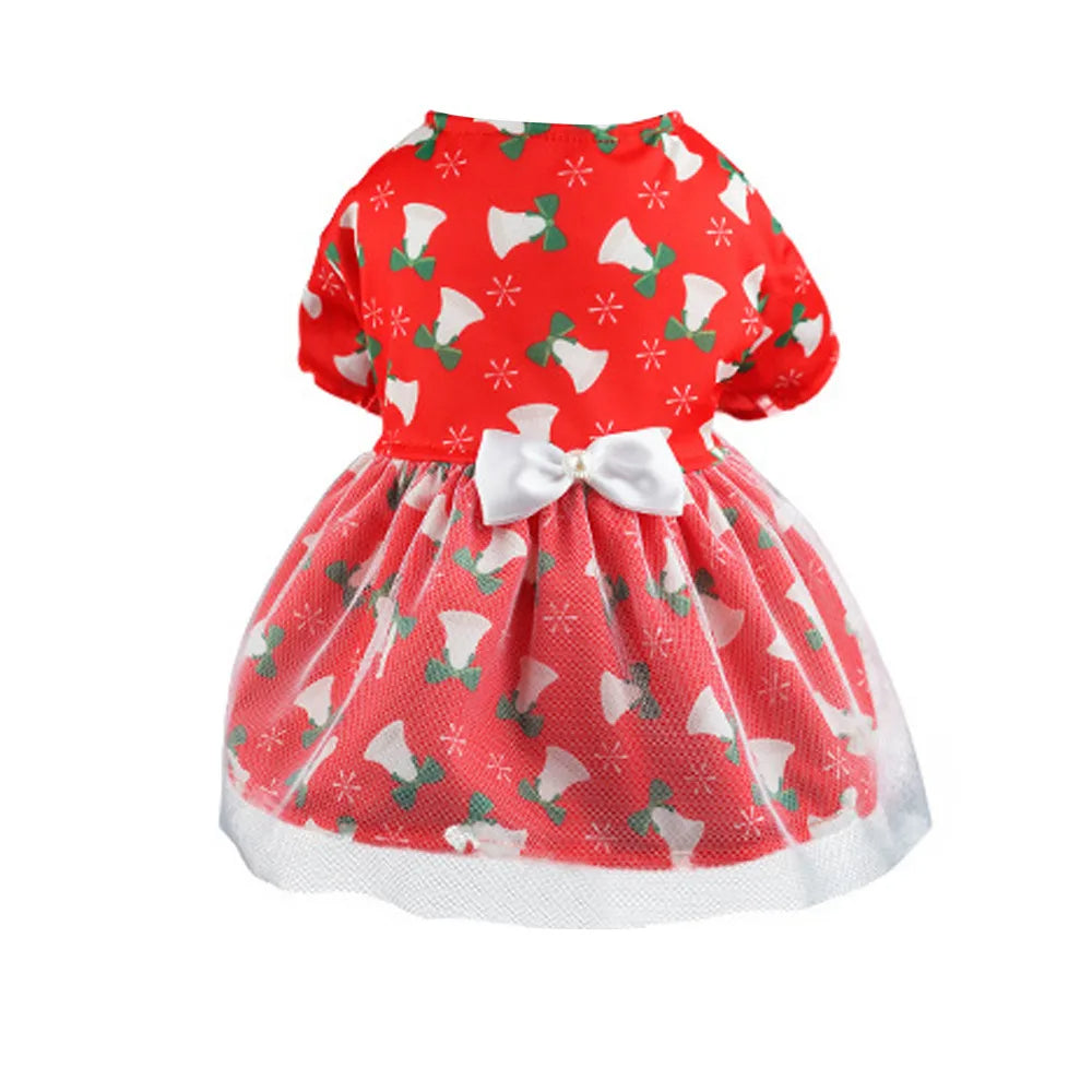 Christmas Dog Fancy Princess Puppy Dress Petzymart