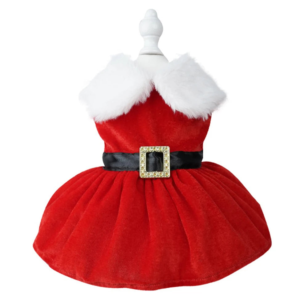 Christmas Dog Fancy Princess Puppy Dress Petzymart