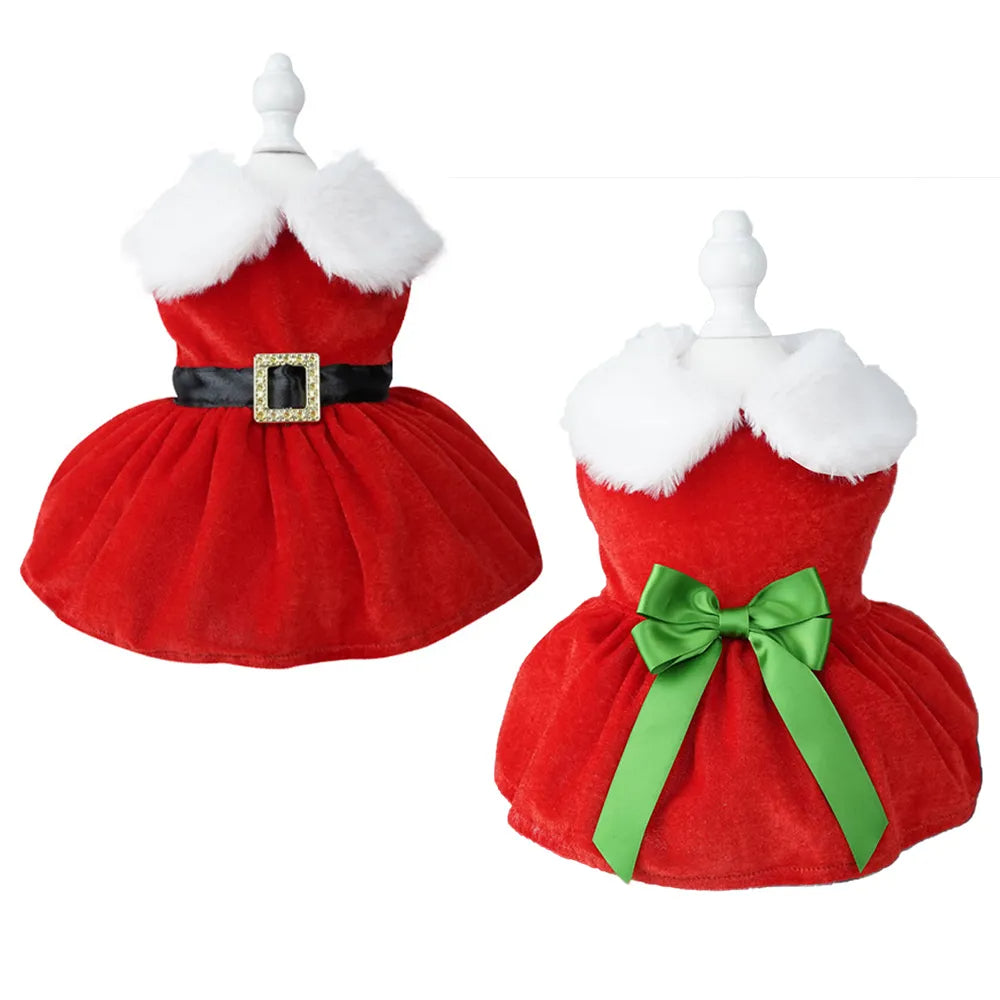 Christmas Dog Fancy Princess Puppy Dress Petzymart