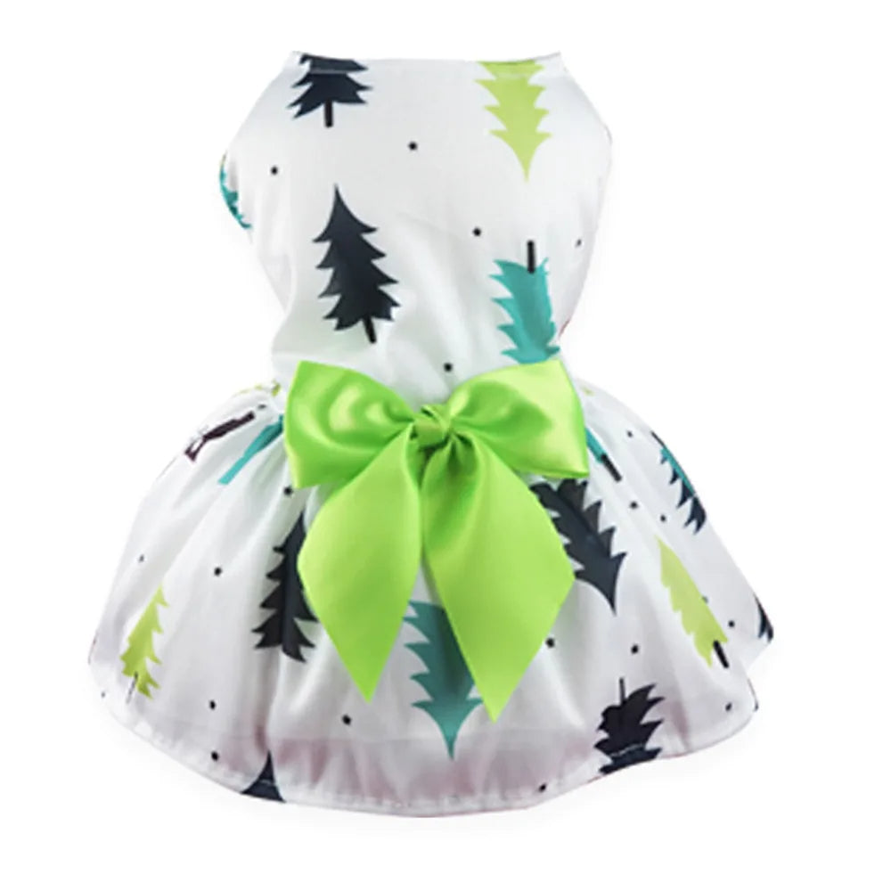 Christmas Dog Fancy Princess Puppy Dress Petzymart