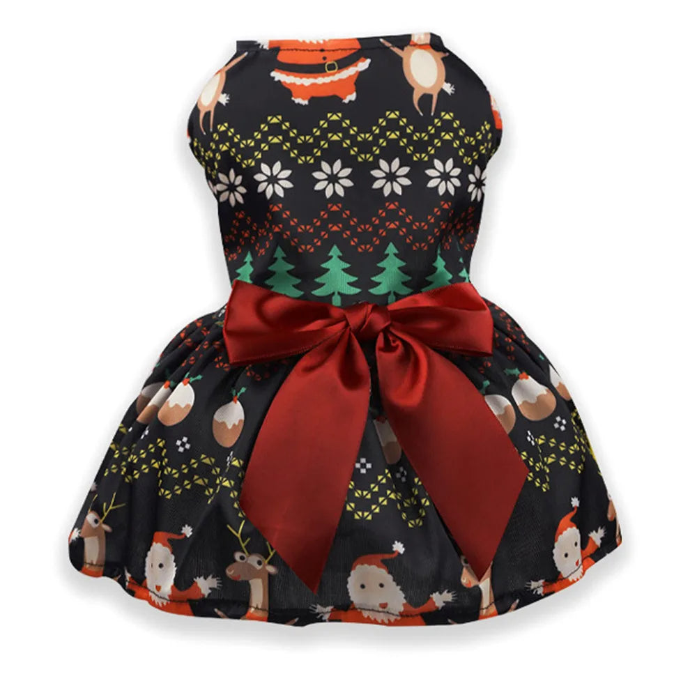 Christmas Dog Fancy Princess Puppy Dress Petzymart