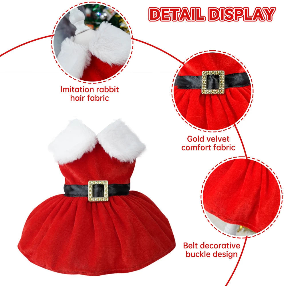 Christmas Dog Fancy Princess Puppy Dress Petzymart