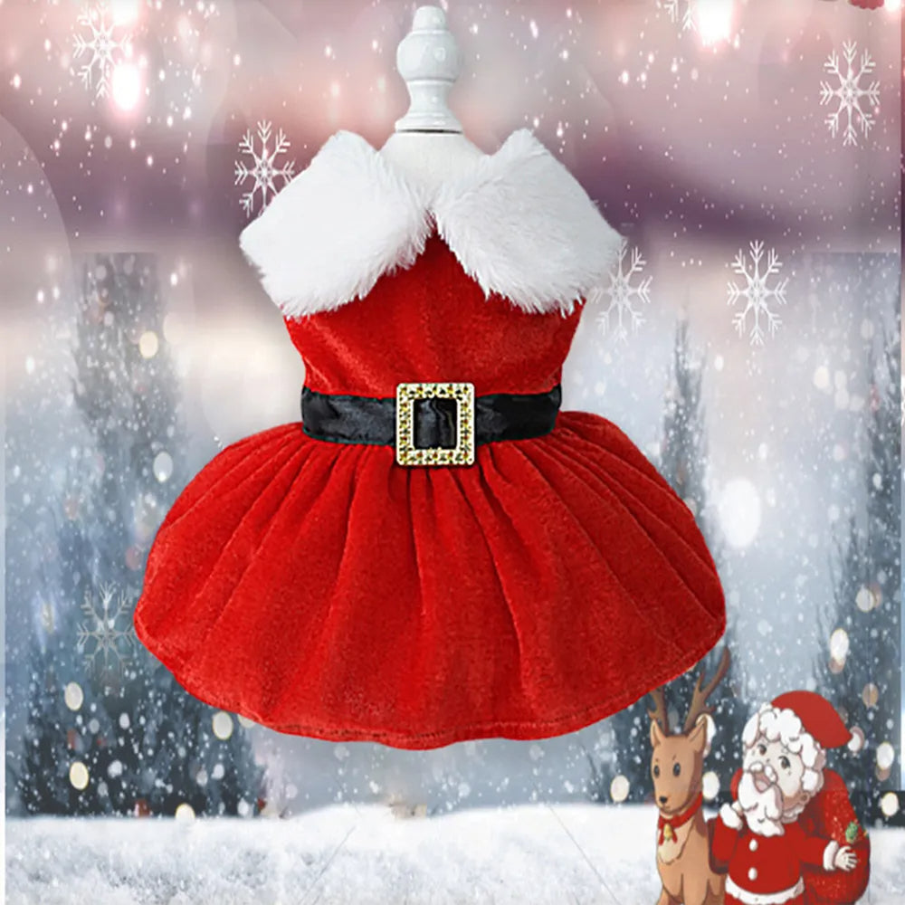 Christmas Dog Fancy Princess Puppy Dress Petzymart