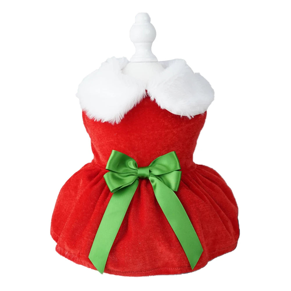 Christmas Dog Fancy Princess Puppy Dress Petzymart