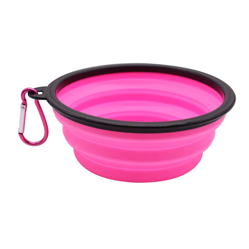 Collapsible Pet Silicone Dog Food Water Bowl Outdoor Petzymart