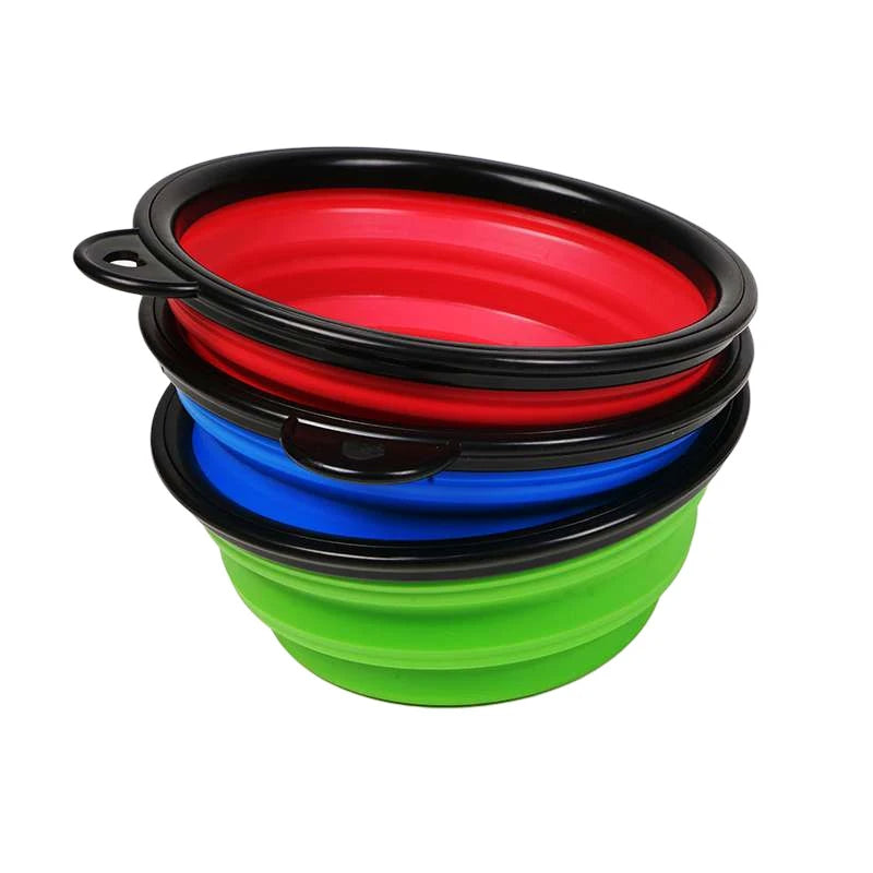 Collapsible Pet Silicone Dog Food Water Bowl Outdoor Petzymart