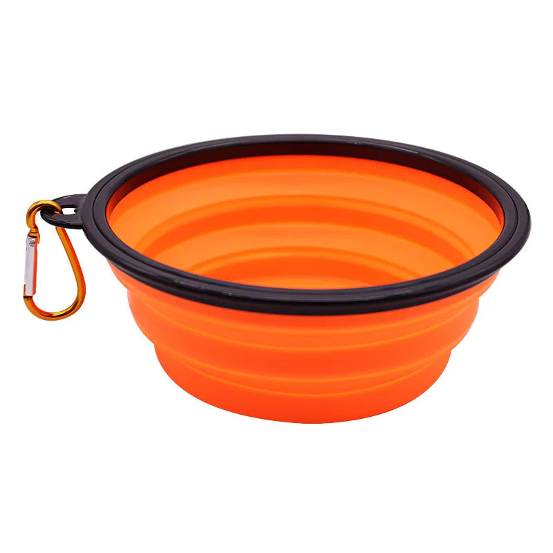 Collapsible Pet Silicone Dog Food Water Bowl Outdoor Petzymart