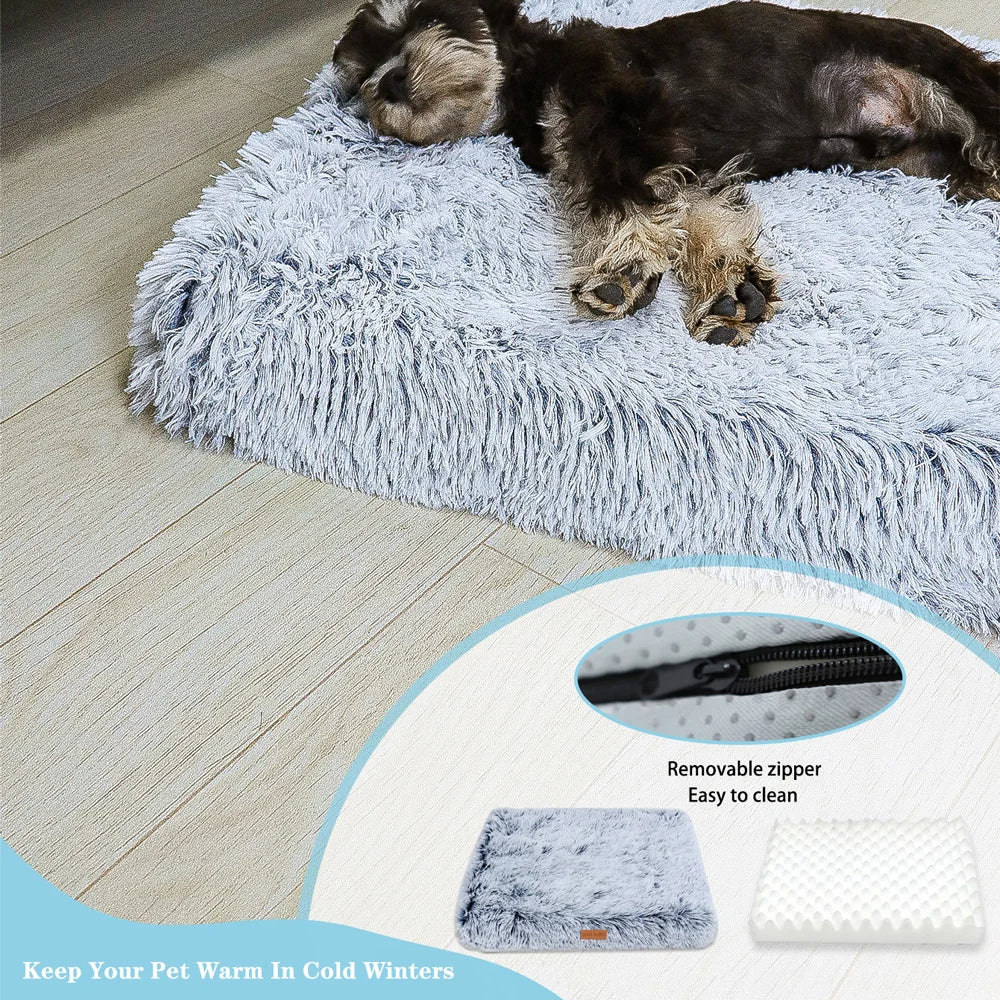 Dog Bed Pet Crate Mat Memory Washable Foam Petzymart