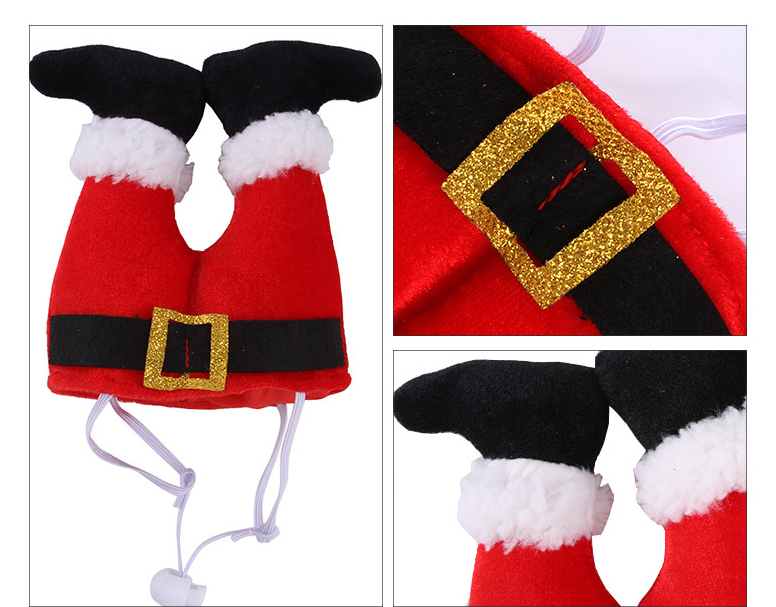 Dog Cat Christmas Costume Christmas Hat For Pet Outfit For Small Dogs Cute Fleece Hat Party Event Apparel Funny Clothes Accessory Petzymart
