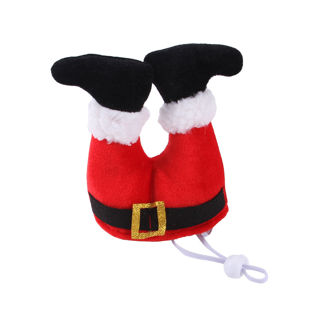 Dog Cat Christmas Costume Christmas Hat For Pet Outfit For Small Dogs Cute Fleece Hat Party Event Apparel Funny Clothes Accessory Petzymart
