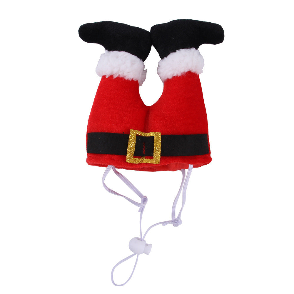 Dog Cat Christmas Costume Christmas Hat For Pet Outfit For Small Dogs Cute Fleece Hat Party Event Apparel Funny Clothes Accessory Petzymart