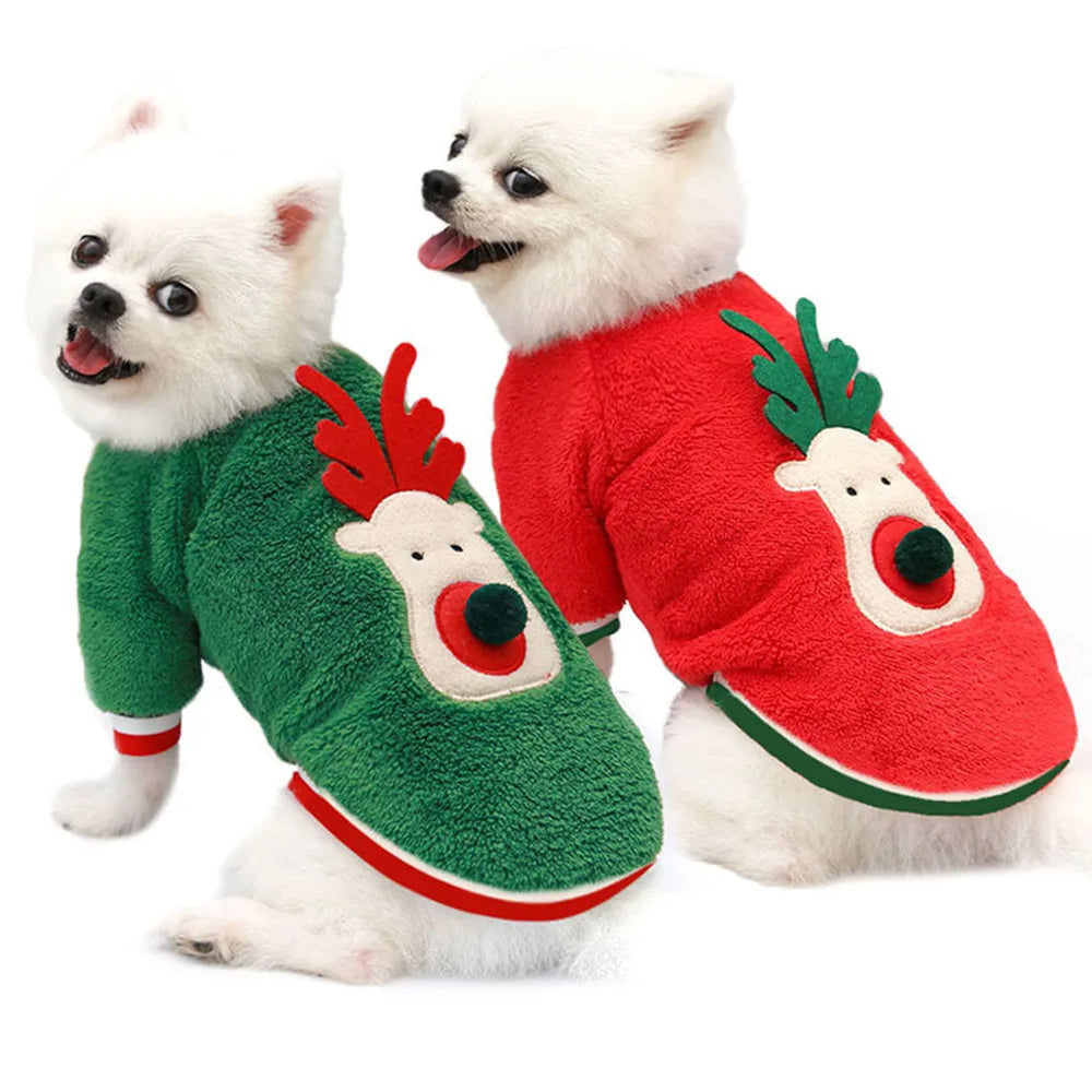 Dog Christmas Clothes Winter Warm Petzymart