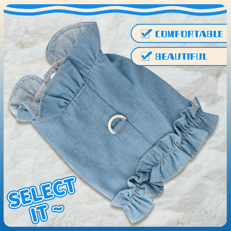 Dog Denim Harness Vest Pet Clothes Puppy Vest Jean Clothing For Small Medium Dogs Chihuahua Fashion Outfit Pet Supplies Petzymart