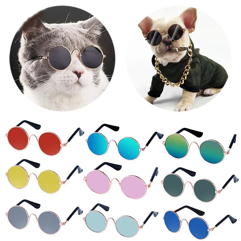 Dog Sunglasses Cat Pet Product Lovely Vintage Round Reflection Petzymart