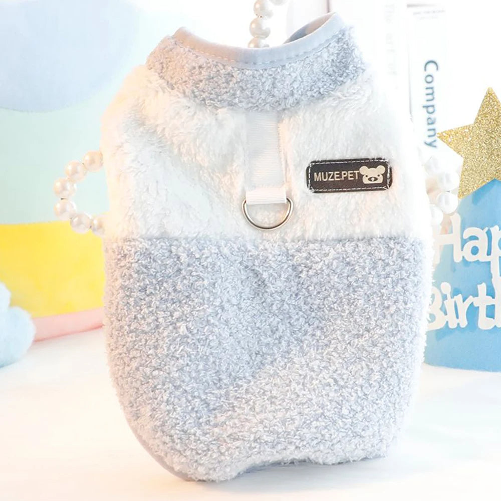 Dog Sweater Jacket Vest Winter Fleece Pet Clothes Petzymart