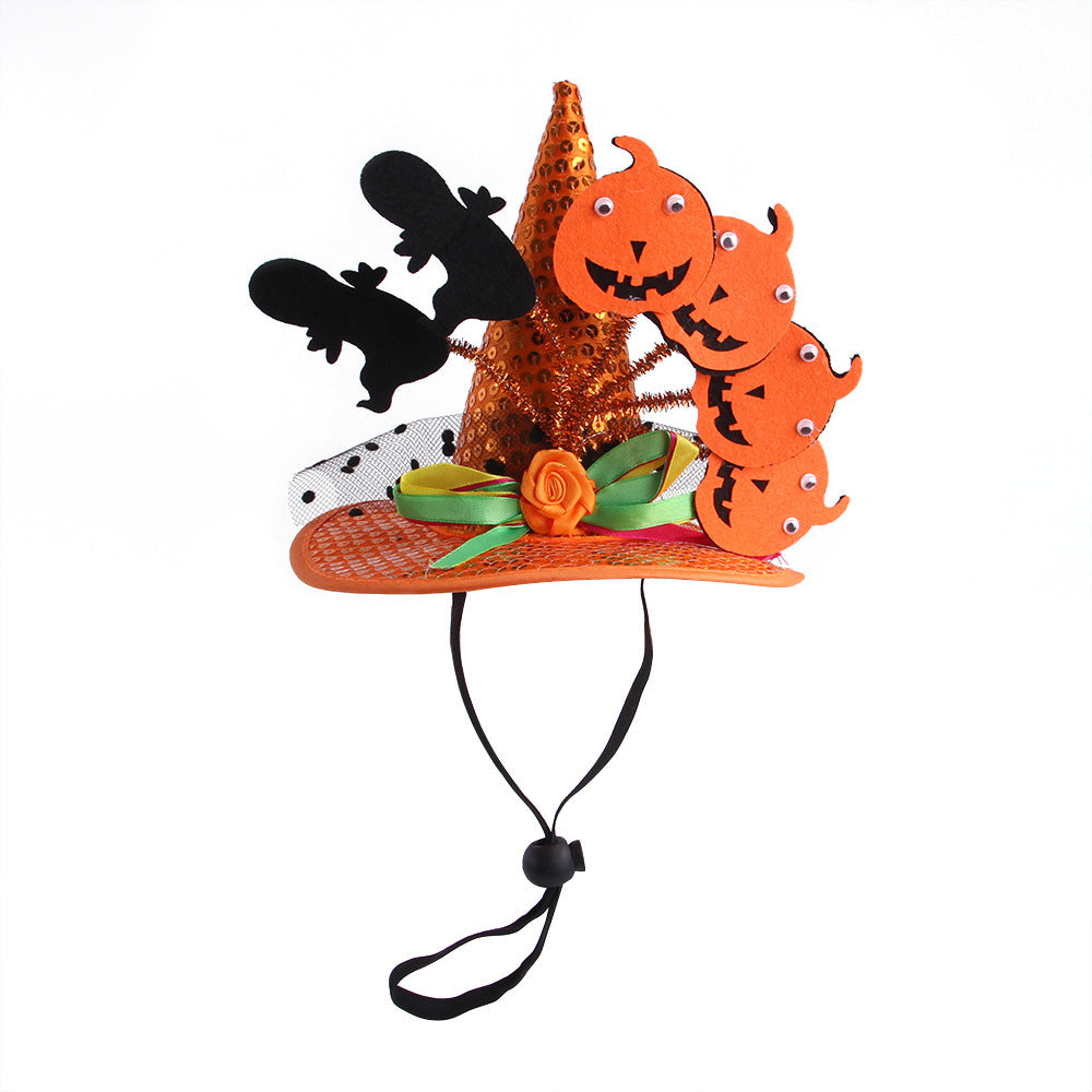Dogs Cats Halloween Hats Pumpkin Headgear Petzymart