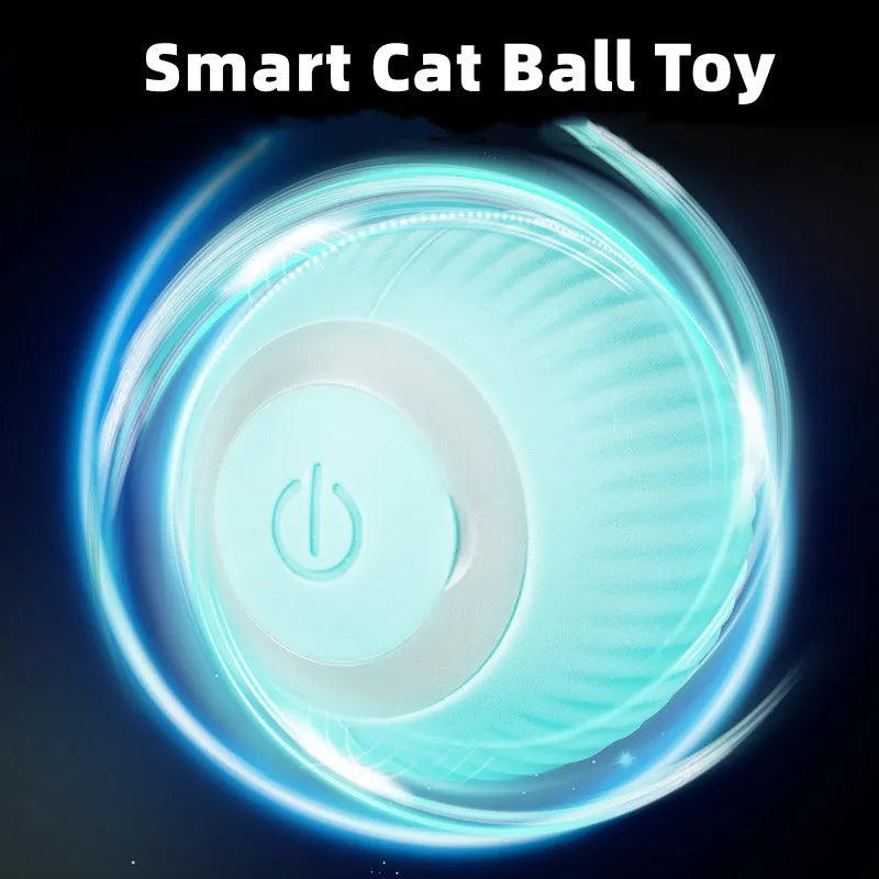 Electric Cat Ball Toys Automatic Rolling for Indoor Playing Petzymart