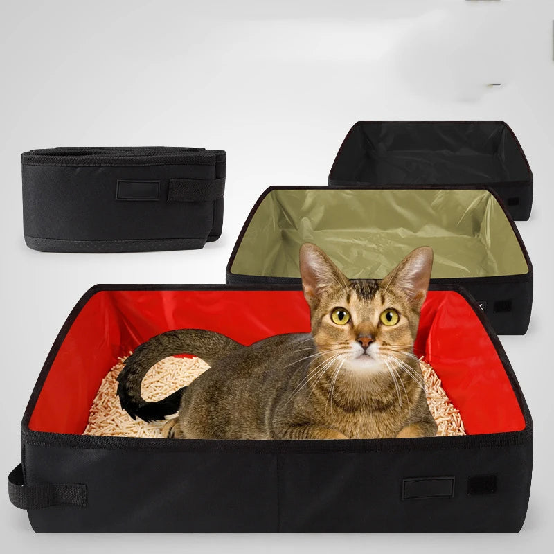 Fold Portable Waterproof Outdoor Travel Pet Litter Petzymart