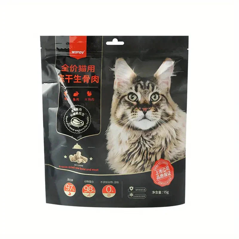 Freeze-dried Cat Food Raw Bone Meat Freeze Dried 98% Animal Protein Petzymart