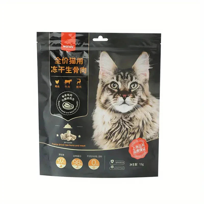 Freeze-dried Cat Food Raw Bone Meat Freeze Dried 98% Animal Protein Petzymart