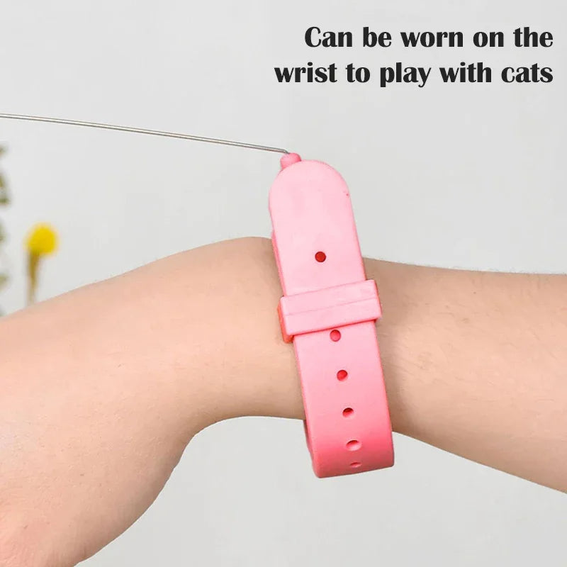 Interactive Cat Toys Cat Teaser Stick Collar Self-hi Game for Cats Petzymart