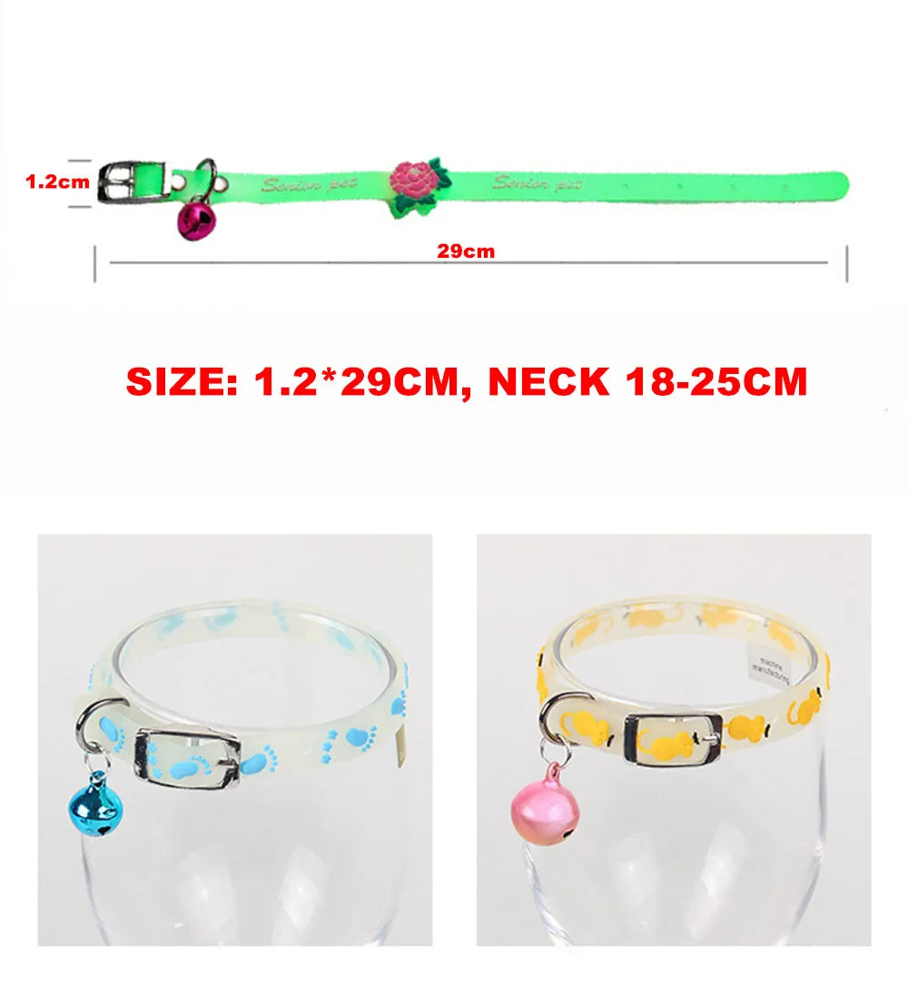 Luminous Cat Necklace Glowing Small Dog & Cat Collar Petzymart