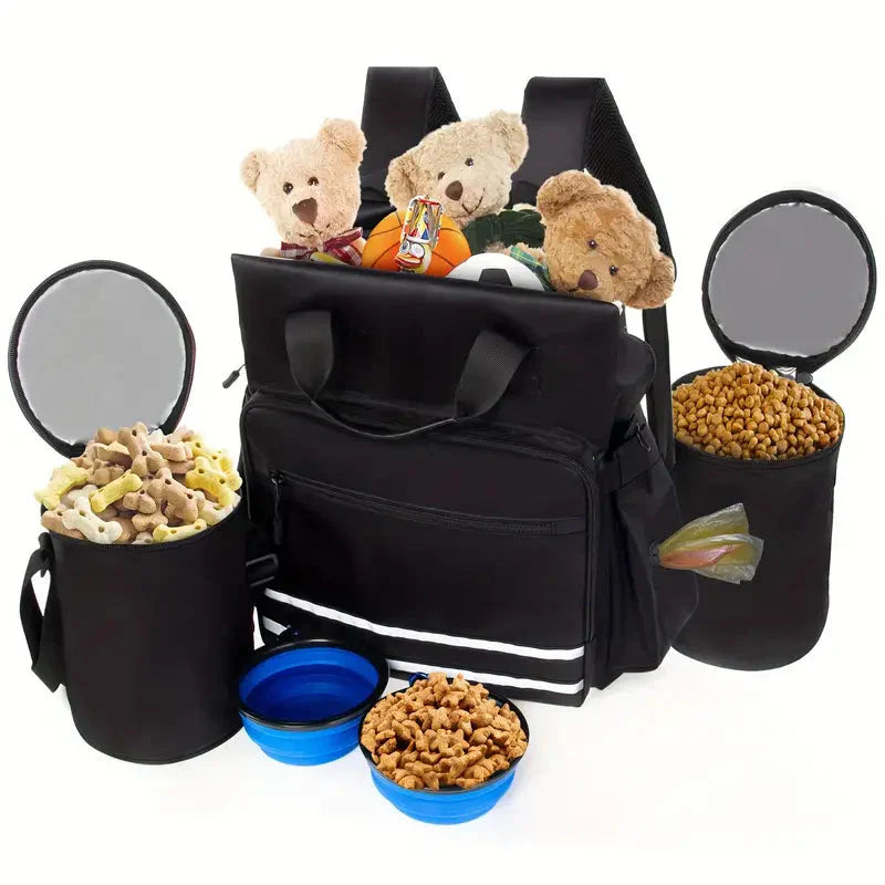 Multi-Functional Dog Travel Backpack with Pockets for Cats, Puppies, and Small Dogs Petzymart