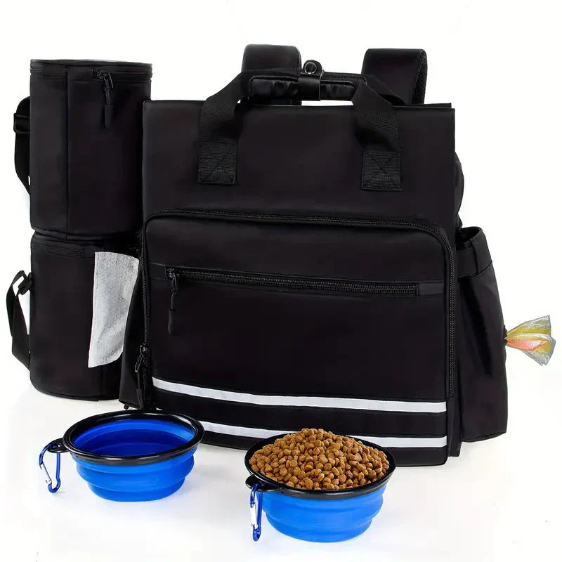 Multi-Functional Dog Travel Backpack with Pockets for Cats, Puppies, and Small Dogs Petzymart